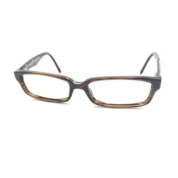 Prada VPR 01M ZXD-1O1 Striped Brown Eyeglasses Frames 52-15 140 Italy Men Women - Picture 8 of 12